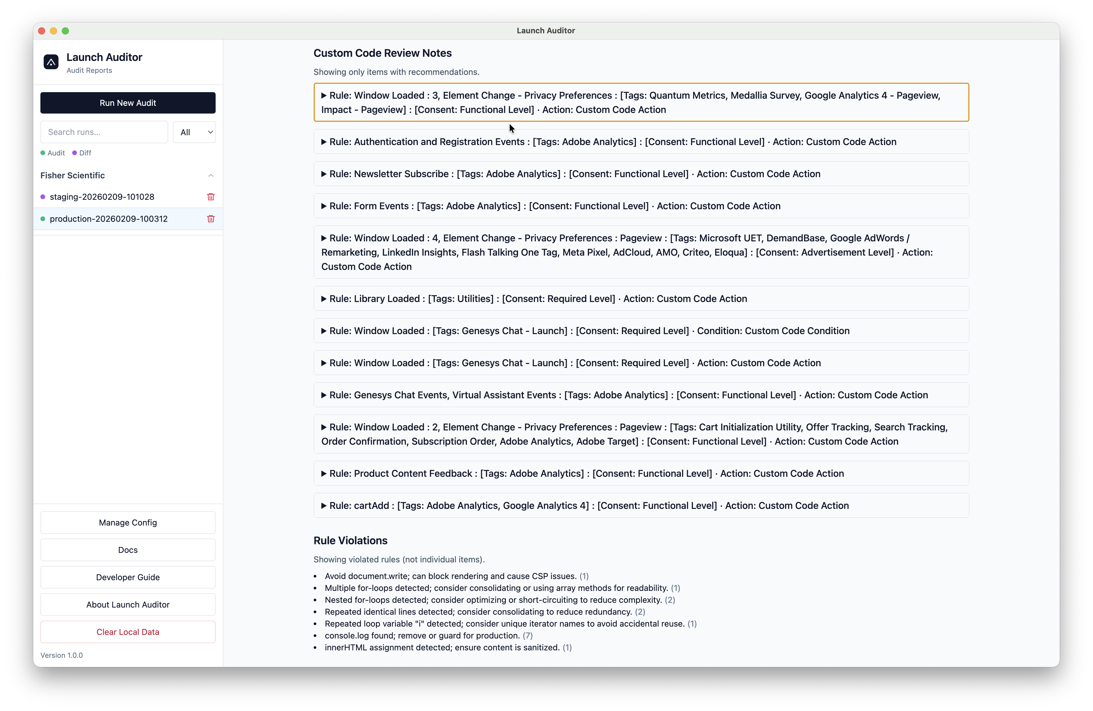 Opportunity findings